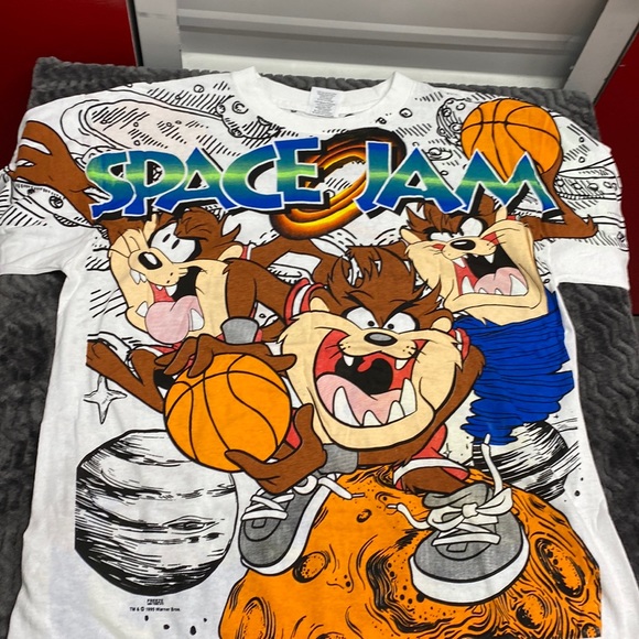 wild oats Other - Sale $60 Taz  double sided all over print space jam 1995 water Brothers XLarge